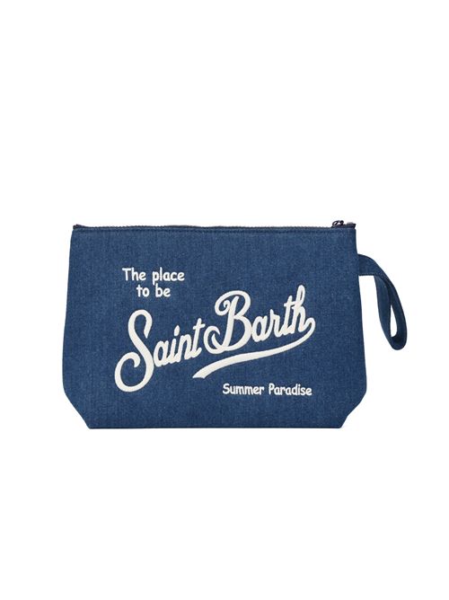 Pochette Aline Denim Large in denim di cotone Mc2 Saint Barth | ALI001700436L